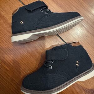 Max and jack size 7 toddler boy navy dress shoes church wedding boots